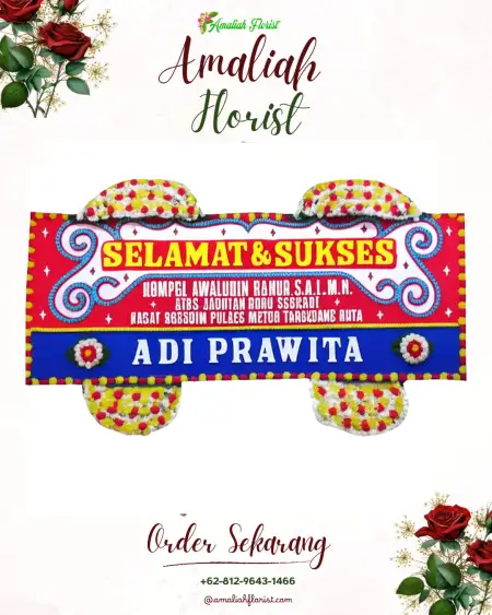 Papan Bunga Ucapan Selamat Sindukarto